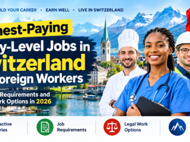 Highest Paying Entry Level Jobs in Switzerland for Foreign Workers